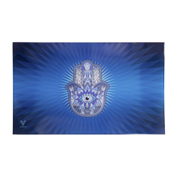 Vsyndicate Survivor Glass Rollin' Trays / Medium / Hamsa Blue